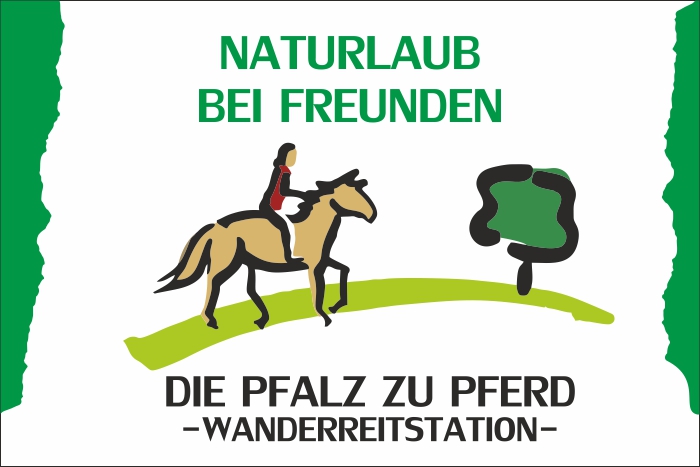 schild wanderreitstation pfalz